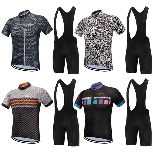 

men cycling jersey gel pad bib short set 2020 mountain bike clothing suits bicycle maillot uniform wear road cycle dress kits, Black;blue