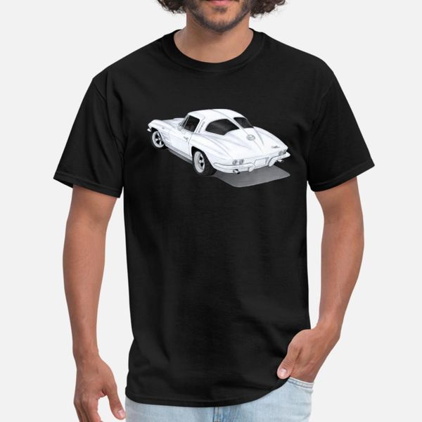 

1963 corvette stingray t shirt men character tee shirt s-xxxl solid color loose new style summer style standard shirt