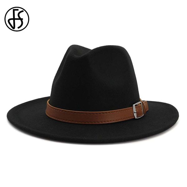 

fs winter autumn imitation woolen women men fedoras jazz hat european american wide brim felt panama trilby cap bowler hats, Blue;gray