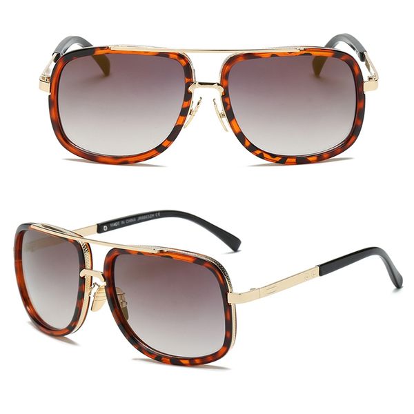 

square pilot sunglasses men driving male sun glasses for men metal designer cool shades mirror retro, White;black