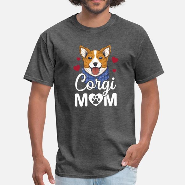 

world s corgi mom t shirt men designs tee shirt round collar normal sunlight fashion summer style leisure shirt