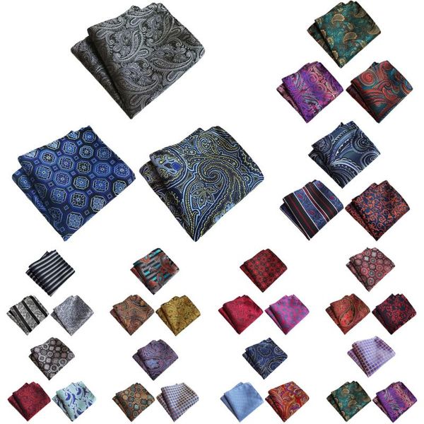 

3 packs men flower paisley print pocket square handkerchief wedding party hanky hztie0373, Blue;purple