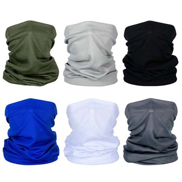 

6pcs bandana headband, summer headwear for men women sun protection face and neck scarf wrap for fishing hiking cycling, Blue;gray