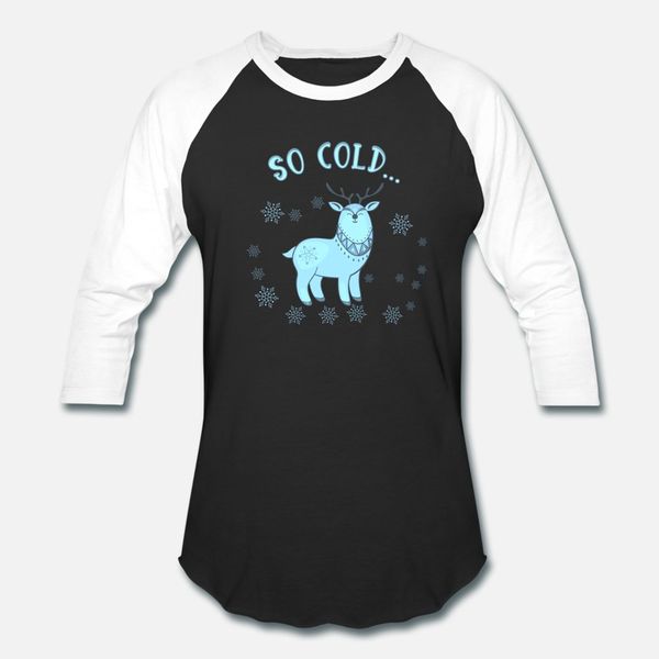 

christmas reindeer so cold christmas t shirt men character cotton round neck cool fitness fashion summer letters shirt