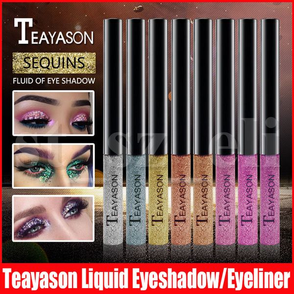 

teayason metallic diamond liquid eyeshadow pearly waterproof long-lasting glitter eye shadow liner shimmer eye makeup 14 colors