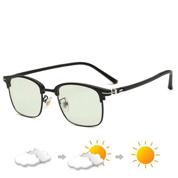

pchromic sunglasses blue light block glasses vintage metal glasses men optical eyeglasses men women goggles eyewear, White;black