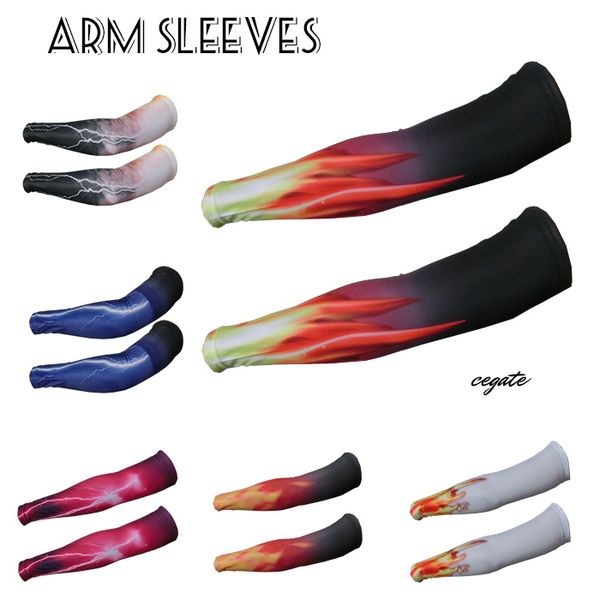 

2016 new compression arm sleeve sport fire baseball softball football basketball camouflage more than 121 kinds of colors, Black