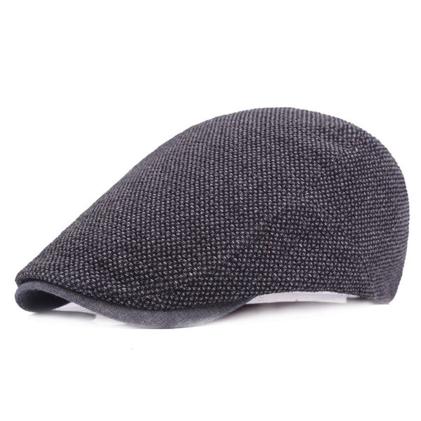 

latest mens newsboy cotton spot ivy cap male berets casual flat driving golf cabbie caps casquette outdoor tourism hat, Blue;gray