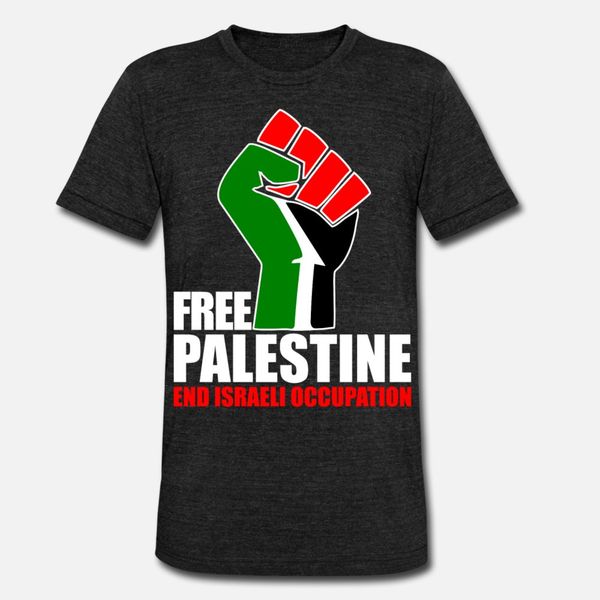 

palestine end israeli occupation t shirt men customize tee shirt euro size s-3xl male anti-wrinkle comical summer style leisure shirt