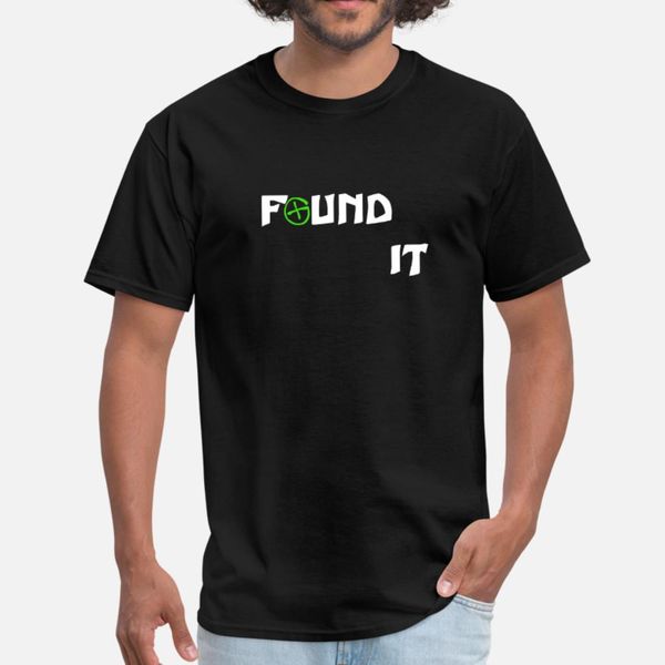

found it geocaching t shirt men custom cotton euro size s-3xl homme interesting comical summer style standard shirt