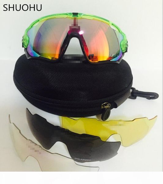 

wholesale-sun glasses with 5 lens brand polarized jawbreaker sunglasses for men women sport cycling eyewear bicycle running mens sunglasses, White;black