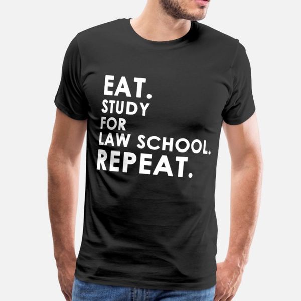 

law school student t shirt men printing short sleeve round neck basic solid fit comical spring autumn family shirt