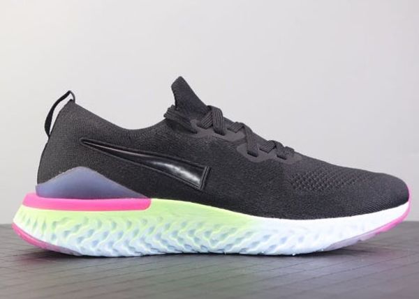 

2020 latest 40-46 highest quality react vision designermen shoes women designer sports running chaussures platform mens shoes, Black