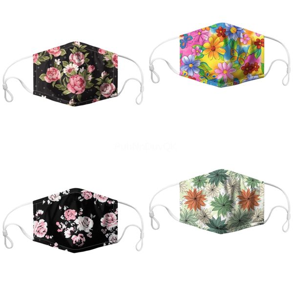 

моющийся дизайнер printedface маски загрязнение анти губка рот маска # 377, Black