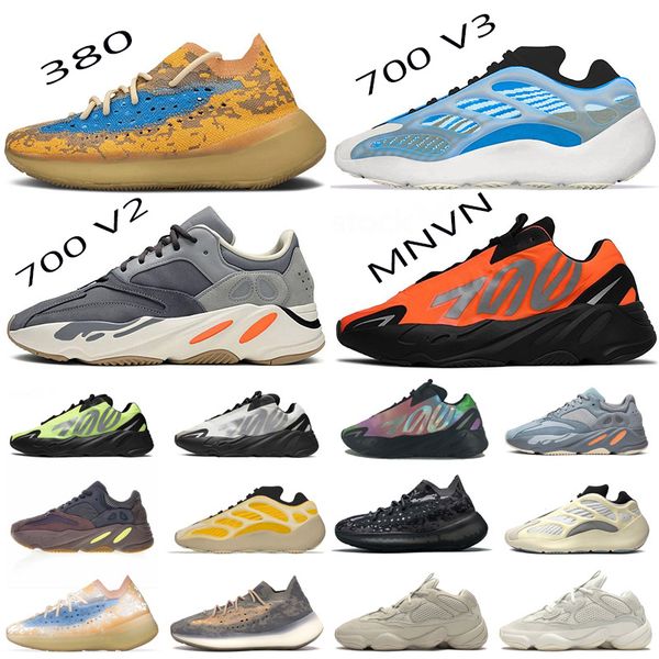 

with box kanye west 700 running shoes mens trainers azareth 380 mist blue oat zyon desert sage tail light sports sneakers chaussures