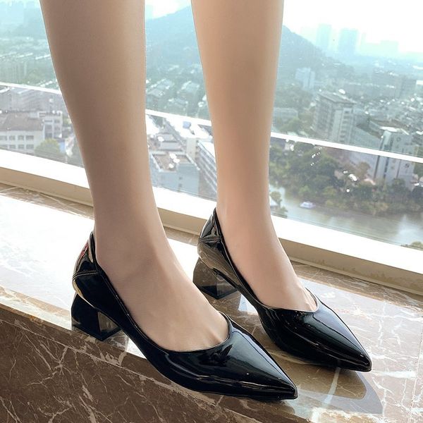 

autumn pointed toe vintage shoes women flats low heel oxford office shoes plus size 43 red beige black leather boat loafer