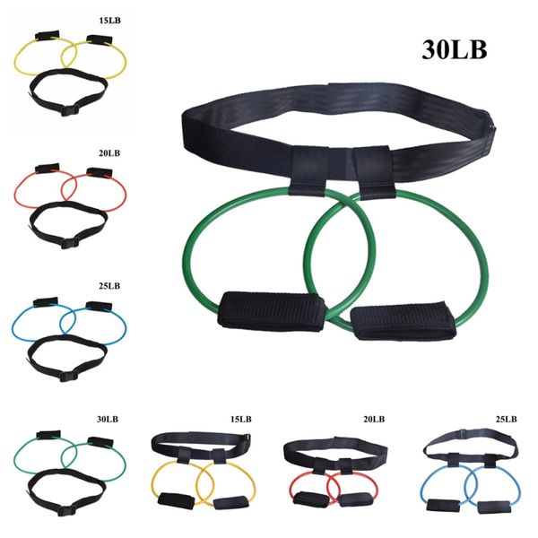 

resistance bands fitness set bulegs muscle training adjust waist belt elastic pedal exerciser . tools arrival