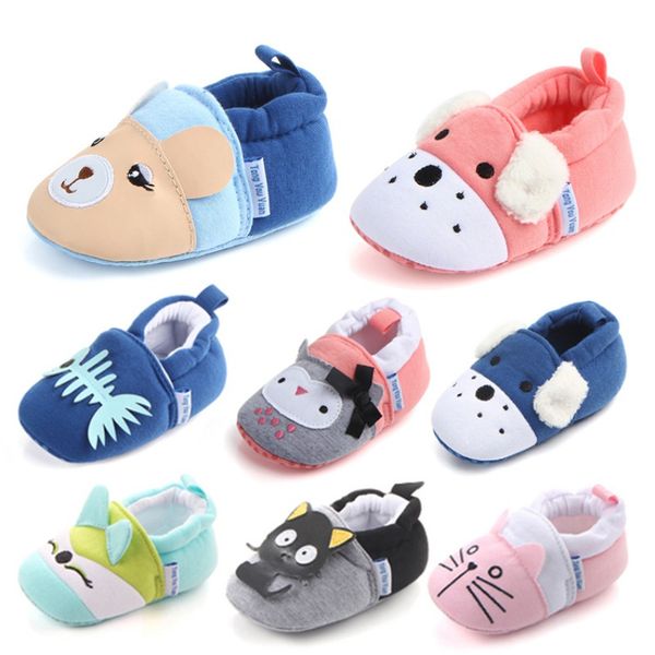 

newborn baby boys girls animal shoes infant cartoon soft sole non-slip cute warm animal baby shoes