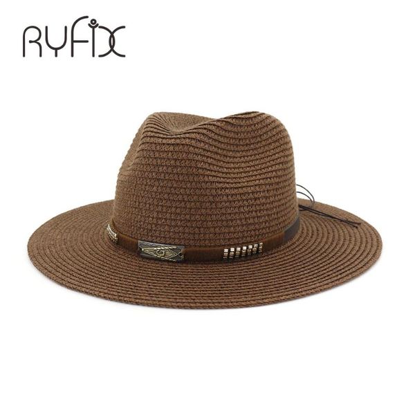 

outdoor beach sun shade sun hat jazz hat couple flat edge straw ha140, Blue;gray