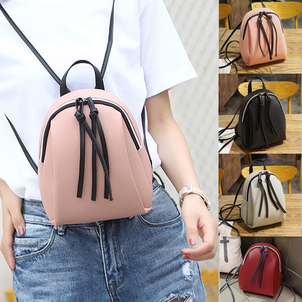 

мини рюкзак crossbody сумка для подростков девушка pu кожи плеча женщины телефона кошелек женский рюкзак dropshipping