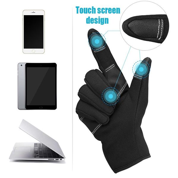 

wholesale- winter leather gloves & mittens driving touchscreen gloves invierno guantes de cuero dotykowego rekawiczki, Black