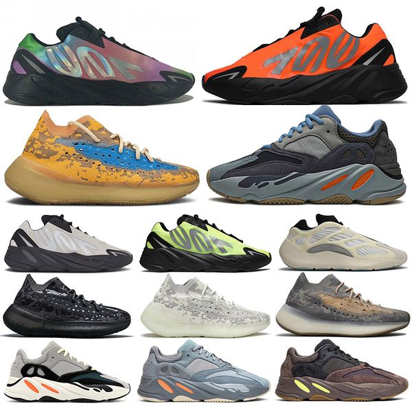 

new kanye west orange wave runner phosphor mens running shoes azael alvah alien blue oat inertia mauve analog static trainers sneakers