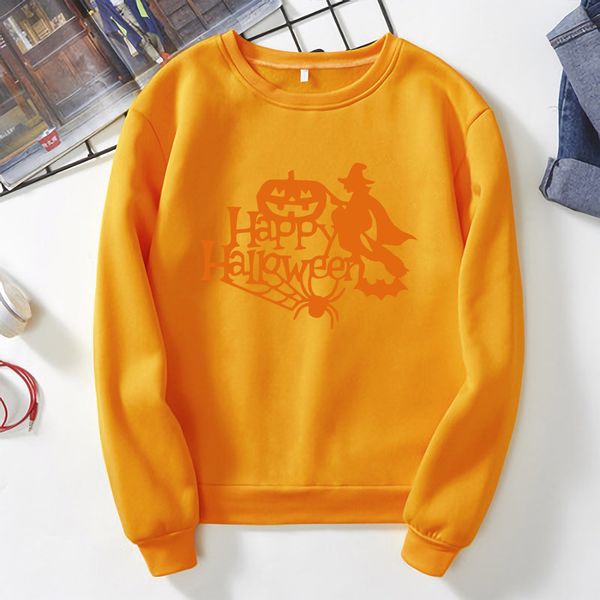 

halloween day womens designer hoodies autumn winter long sleeve new print sweatshirts loose fashion casual female clothing, Black