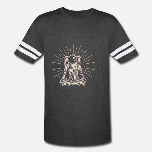 

meditating cosmonaut t shirt men printed short sleeve s-xxxl kawaii fitness new style spring autumn unique shirt
