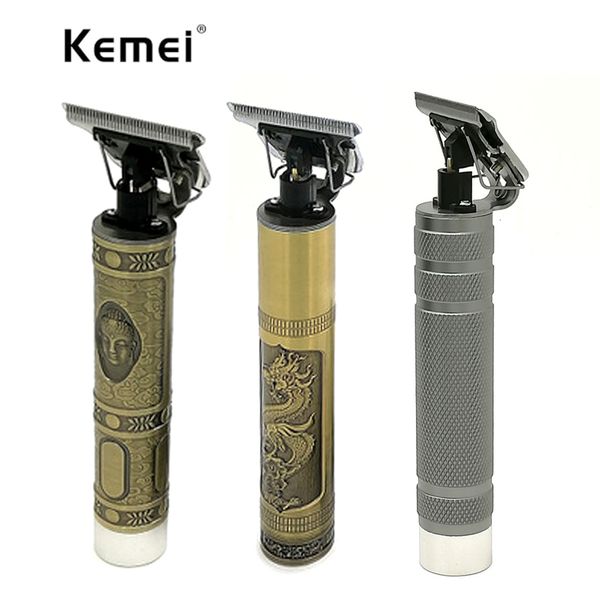 

in stock new kemei 1974 km-1974 pro li t-outliner skeleton heavy hitter cordless trimmer men baldheaded hair clipper finish cutting machine