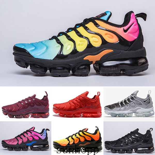 

tn plus кроссовки для мужчин женщины royal smokey сиреневый строка colorways olive в metallic тройной белый черный тренер aybco, Black