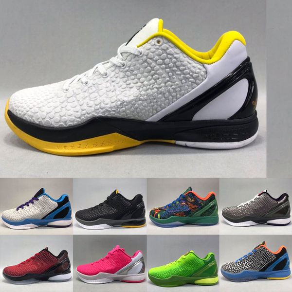 

2020 grinch black mamba 6 del sol shoes for sale sports sneakers men women basketball trainer shoes store us7-us12