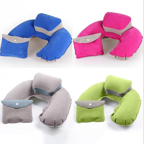

inflatable pillow travel cushion camping beach car headrest support outdoor leisure neck pillow inflatable 20n4