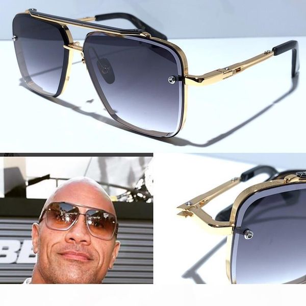 

new sunglasses men designer metal vintage sunglasses fashion style square frameless uv 400 lens with original case, White;black