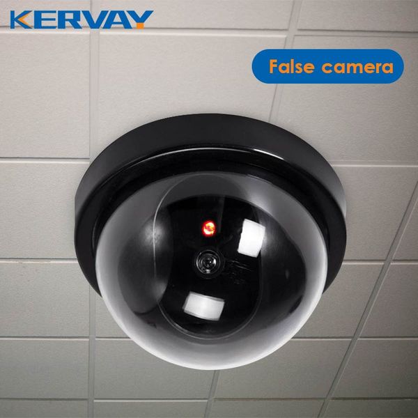 

new product dome simulation burglar alarm camera fake camera dummy monitor with red strobe light