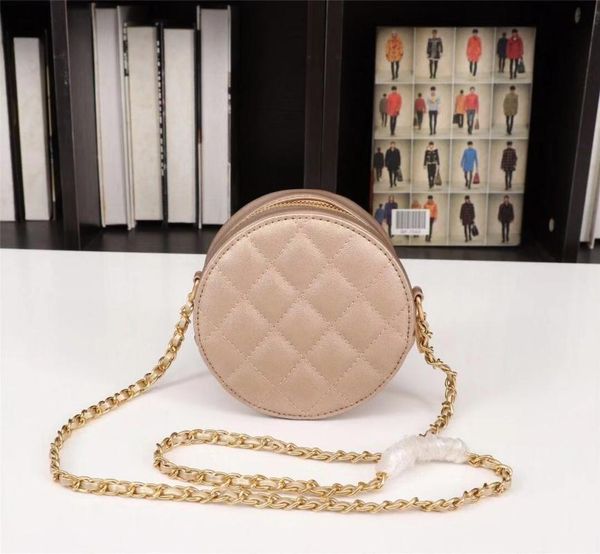 

2020 new women mini small round bag fashion lingge shoulder bag chain