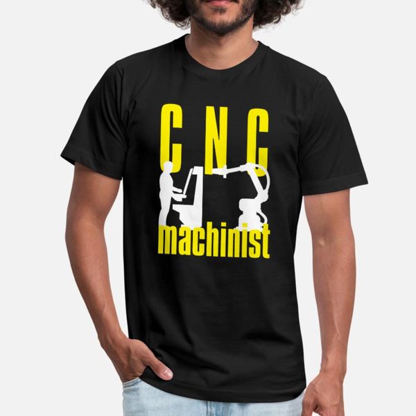 

cnc machinist t shirt men knitted 100% cotton round collar trend loose humor spring autumn natural shirt