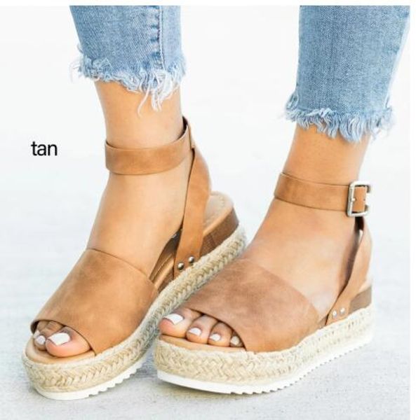

2020women sandals plus size wedges shoes for women high heels sandals summer shoes flip flop chaussures femme platform, Black