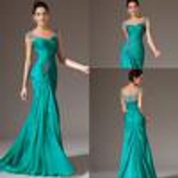 

New Design Best Selling Mermaid V-neck Sweep Train Chiffon Cap Sleeve Prom Dresses Beaded Pleats Discount Prom Gowns Formal Evening Dresses