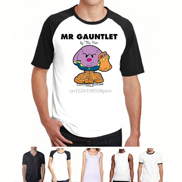

printed men t shirt cotton tshirt o-neck short-sleeve new style mr gauntlet thanos women t-shirt