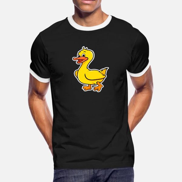 

cute kawaii duck t shirt men print short sleeve round neck family anti-wrinkle casual spring unique shirt