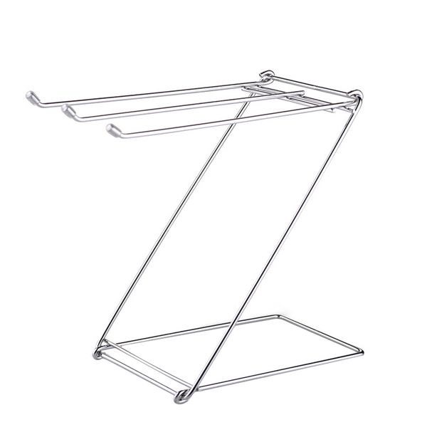 

stainless steel towel rack rags foldable daily life space saving standing