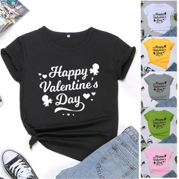 

casual short sleeve female loose clothing designer womens letter print summer tshirt women crew neck, White