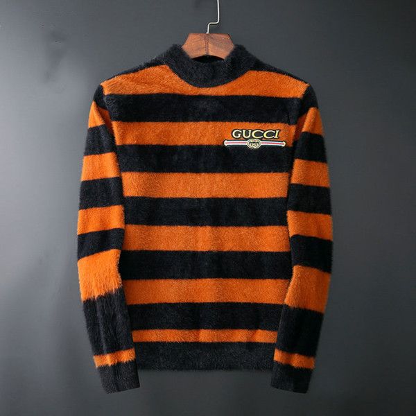 

2019 men's sweaters, boycott discipline sweatshirts, round neck knitted sweaters, autumn and winter long sleeves, men's comfortabl, White;black