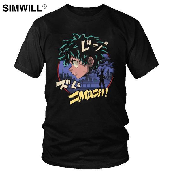 

my hero academia the heroic student tee men stylish short sleeve cotton t shirt izuku midoriya t-shirt japanese classic manga