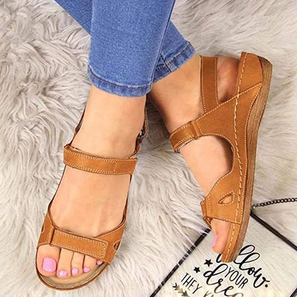 

women posh gladiator comfy sandal leopard cutout thong sandals vintage casual back zip flat heel clip-toe shoes, Black