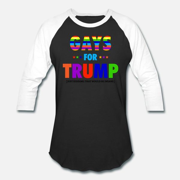 

gays for trump joke tee white t shirt men character cotton o neck trend interesting fashion summer original shirt