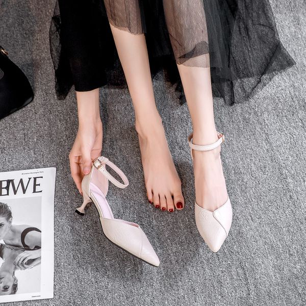 

summer new fashion all-match women's shoes, Black