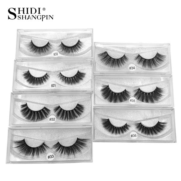 

shidishangpin 5 pairs eyelashes thick mink eyelashes full mink lashes makeup 3d lashes false maquiagem