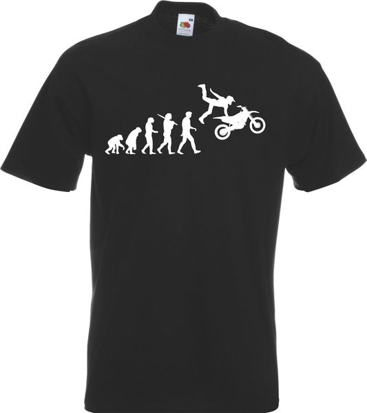 

2019 fashion evolution of motocross motorcross motox man t-shirt tshirt mens mx biker tee shirt