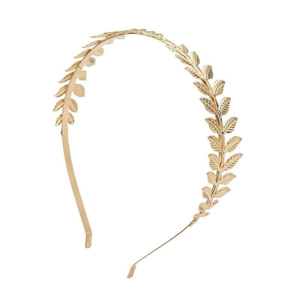 

greek bridal headpiece headdress gold color olive leaf headband hair comb clip hairpin crown jewelry wedding hair accessories, Golden;silver